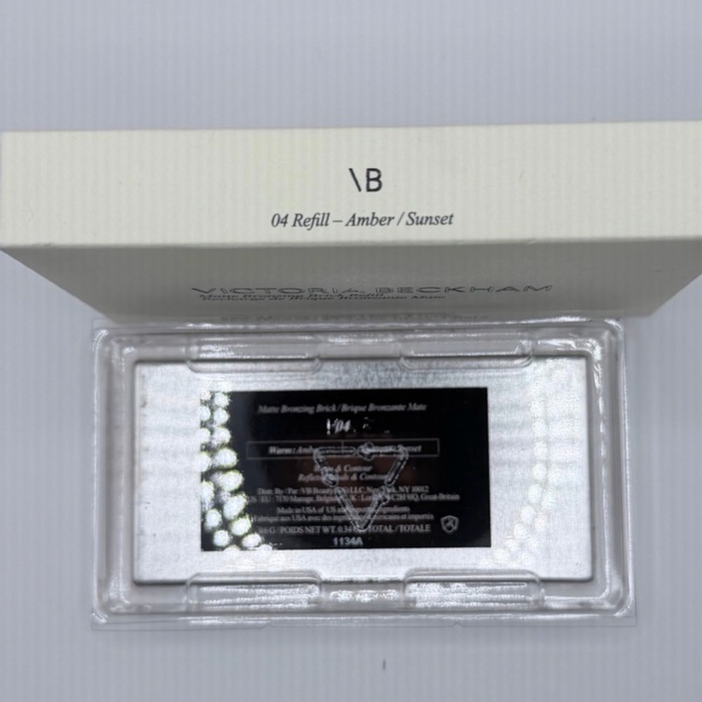 Victoria Beckham Matte Bronzing Brick REFILL 04 Amber Sunset New in Box $47 - Picture 3 of 7